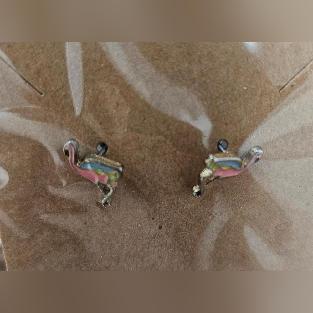 Flamingo Studded Earrings